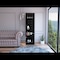 Tuhome Kava Bar Cabinet, Concealable Serving Tray, Sixteen Built-in Wine Rack, Shelf, Double Door, Black BLW6552 - alternate 1